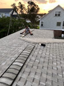 flat asphalt shingle roof installed in wrightsville beach