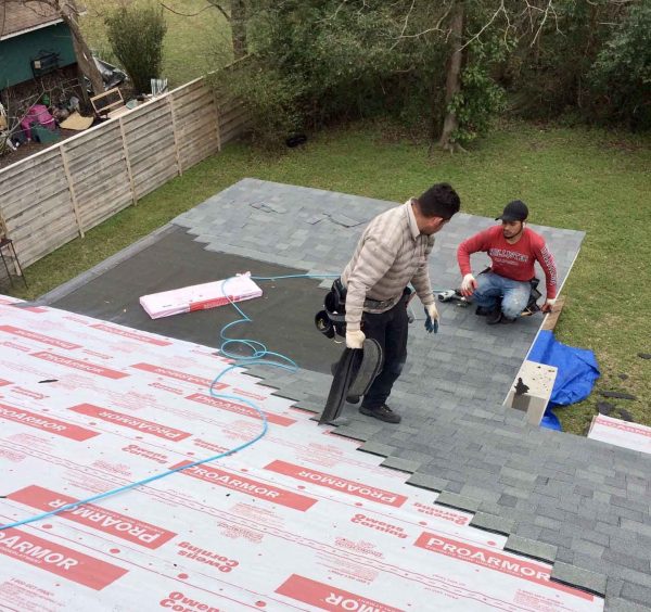 Roofing Installation of Asphalt shingles in Wilmington